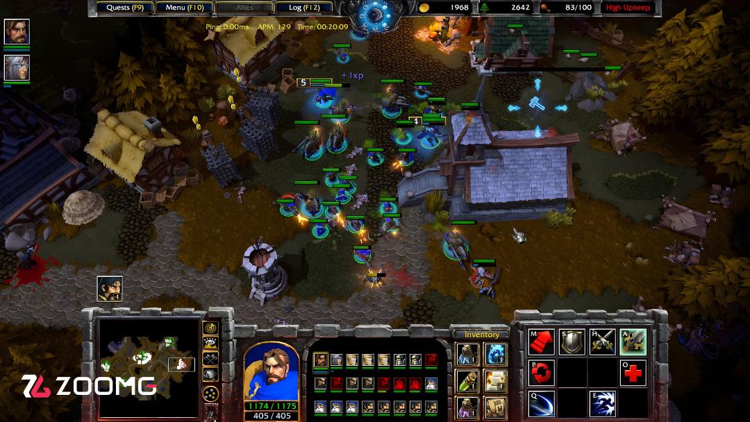 نبرد واحدهای نظامی در محیط جنگی بازی Warcraft 3 (Warcraft 3)