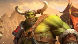 شخصیت اورک (Orc) با زره جنگی در بازی وارکرفت ۳ (Warcraft III)