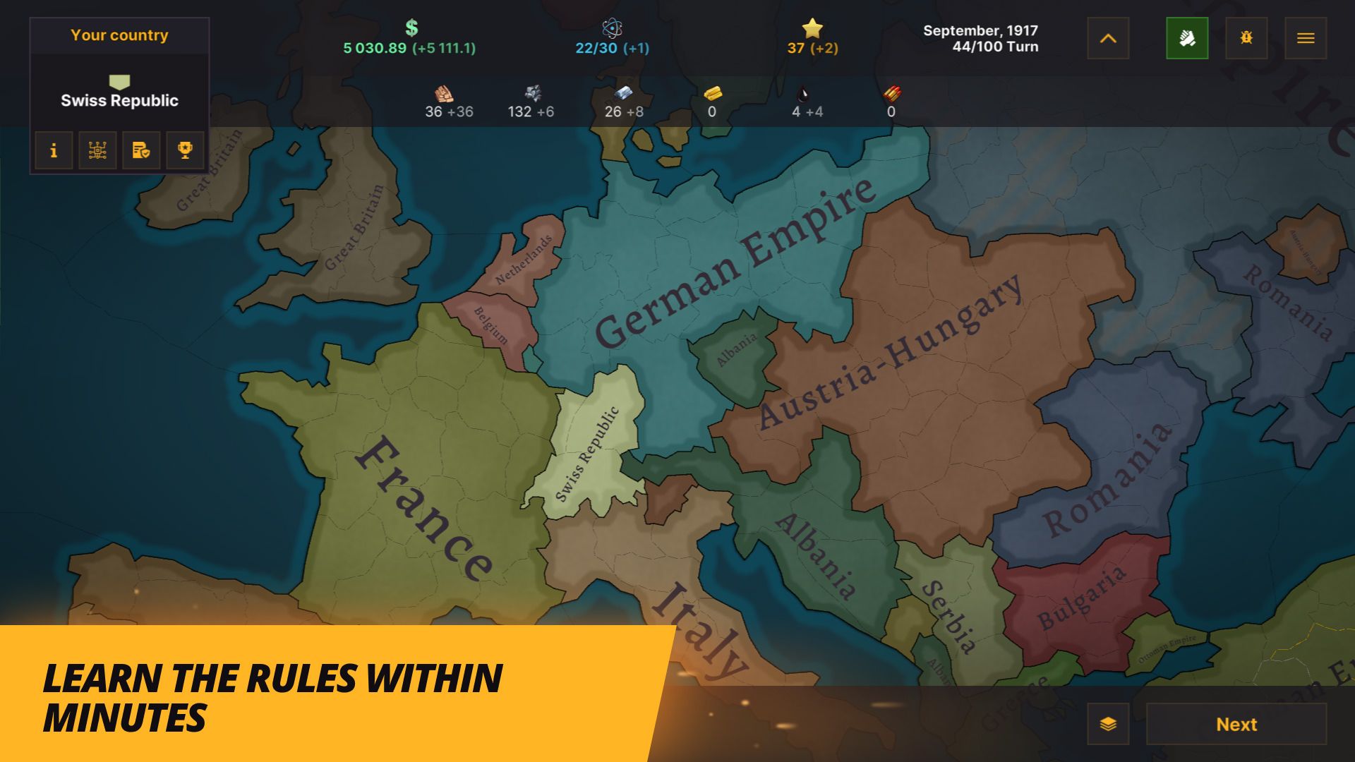 بازی موبایل Warnament Grand Strategy