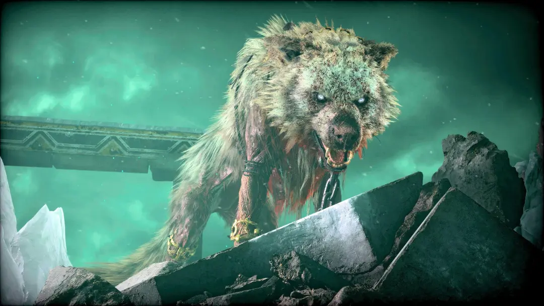 گرگ بزرگ گارم در بازی god of war ragnarok