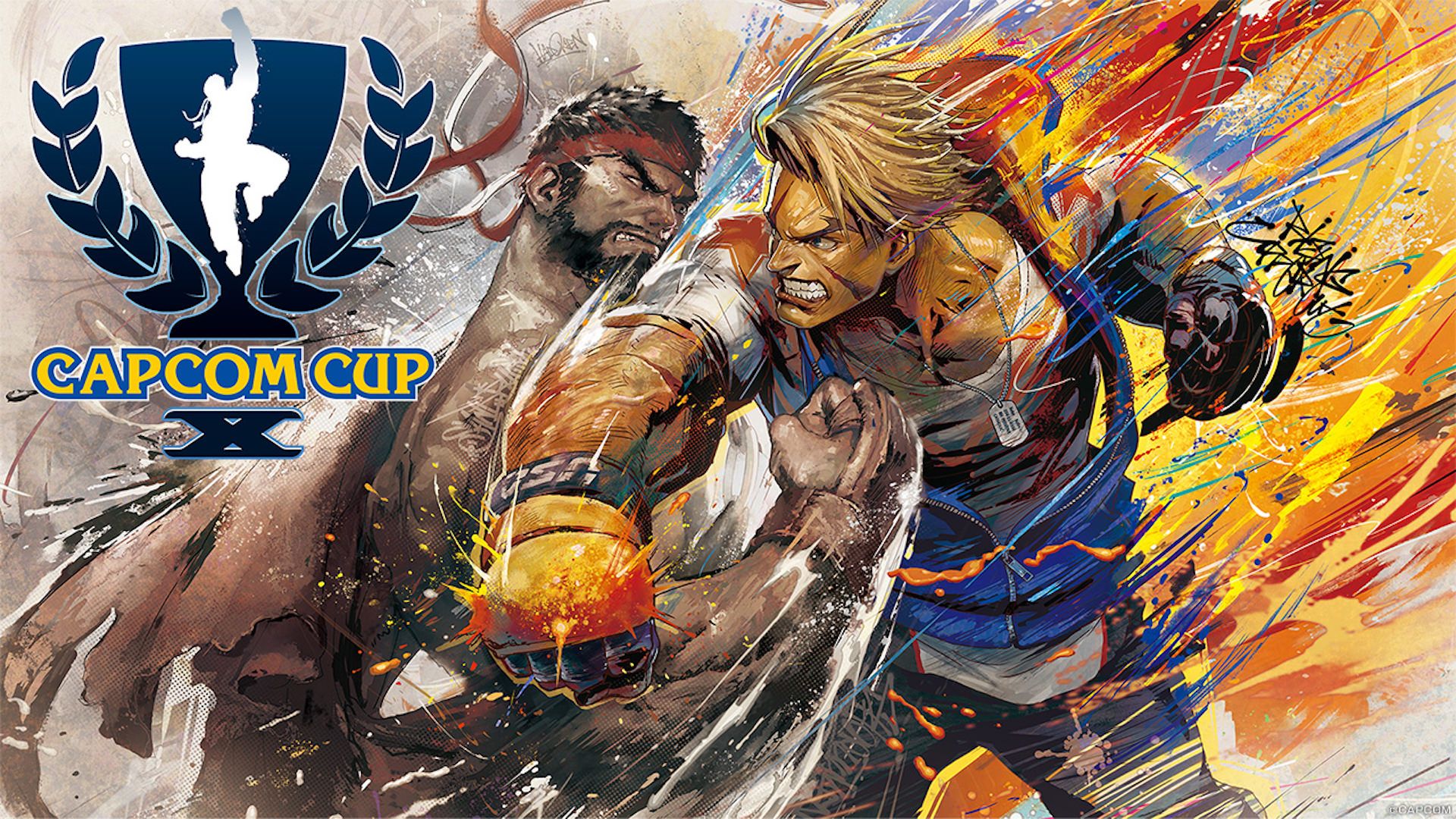 پوستر تبلیغاتی مسابقات Capcom Cup با حضور شخصیت‌های بازی Street Fighter