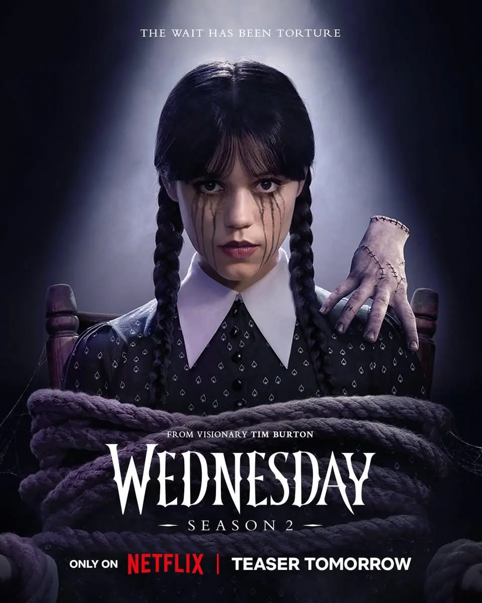 اولین پوستر فصل دوم سریال Wednesday