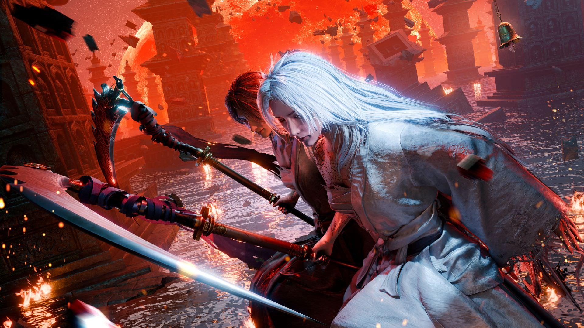 دو شخصیت داستانی در بازی Where Winds Meet