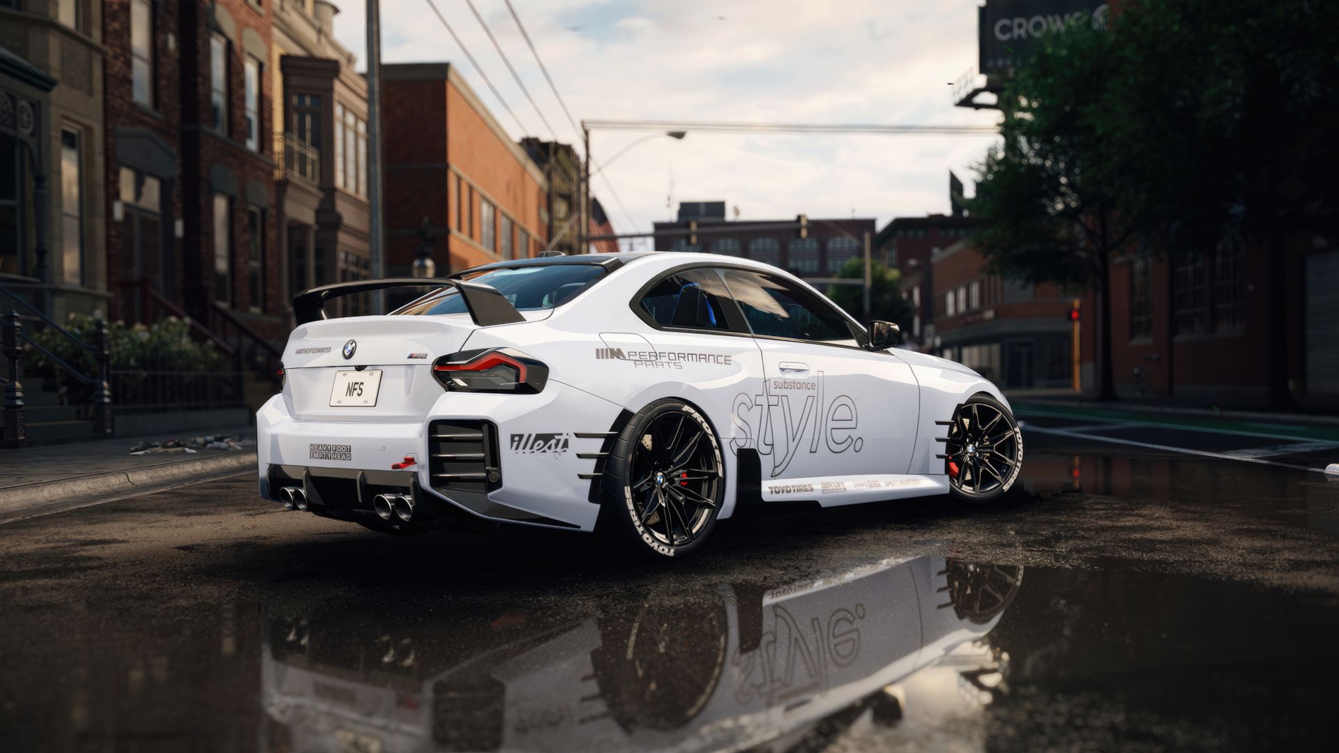 ب‌ام‌و (BMW) سفیدرنگ در بازی Need for Speed ​​Unbound