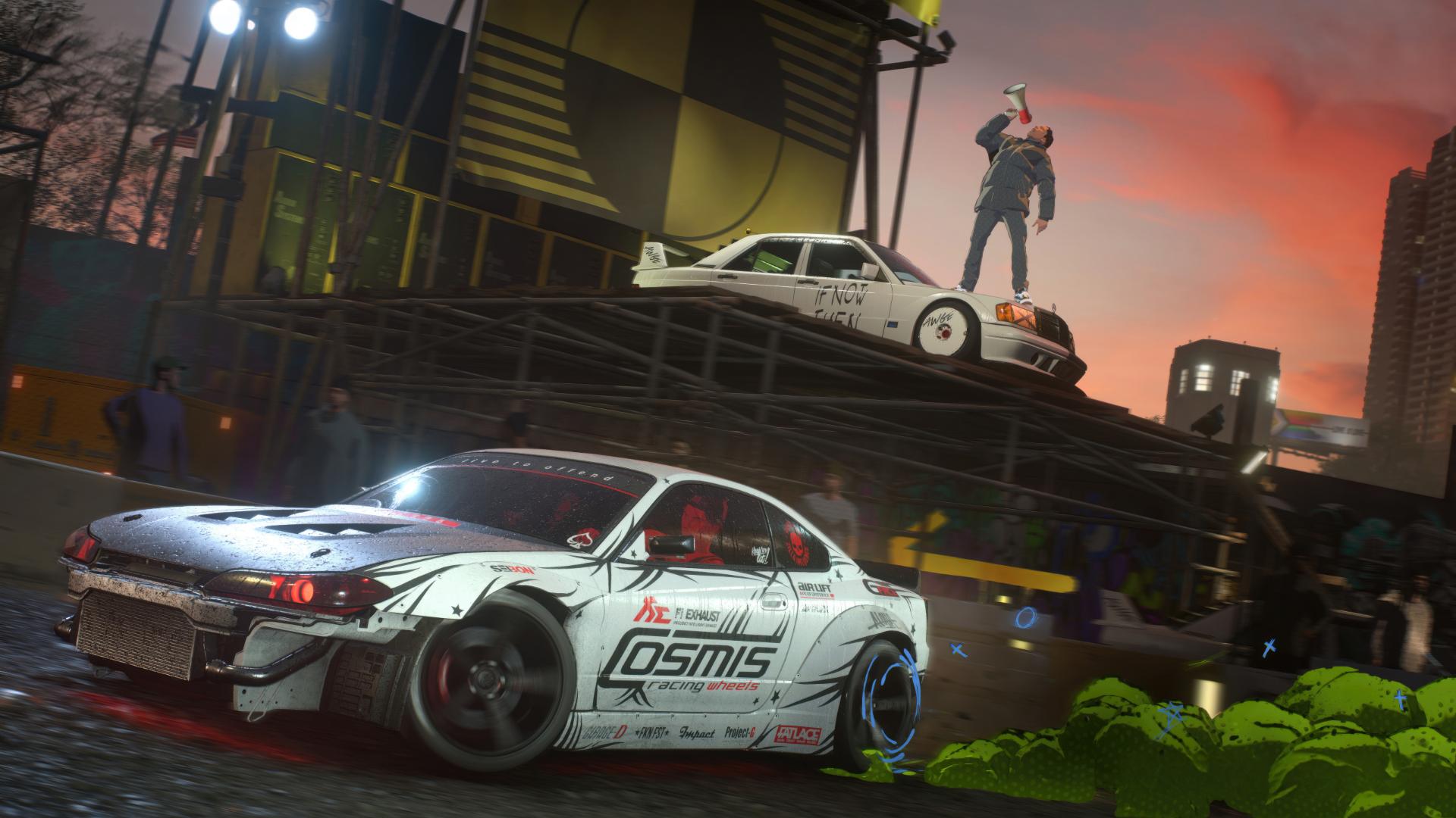 دریفت و انتشار دود سبز در بازی Need for Speed ​​Unbound