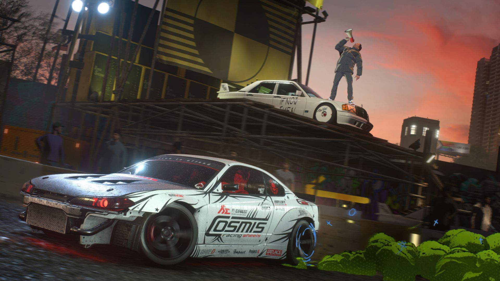 دریفت و انتشار دود سبز در بازی Need for Speed ​​Unbound