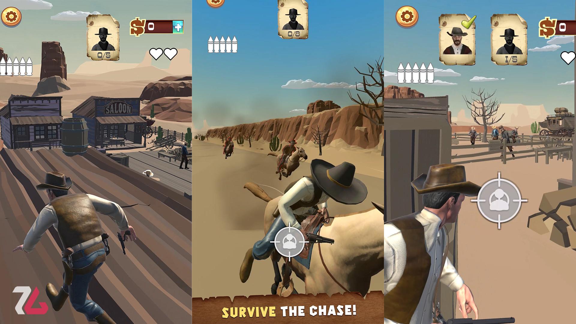 بازی موبایل Wild West Cowboy Redemption