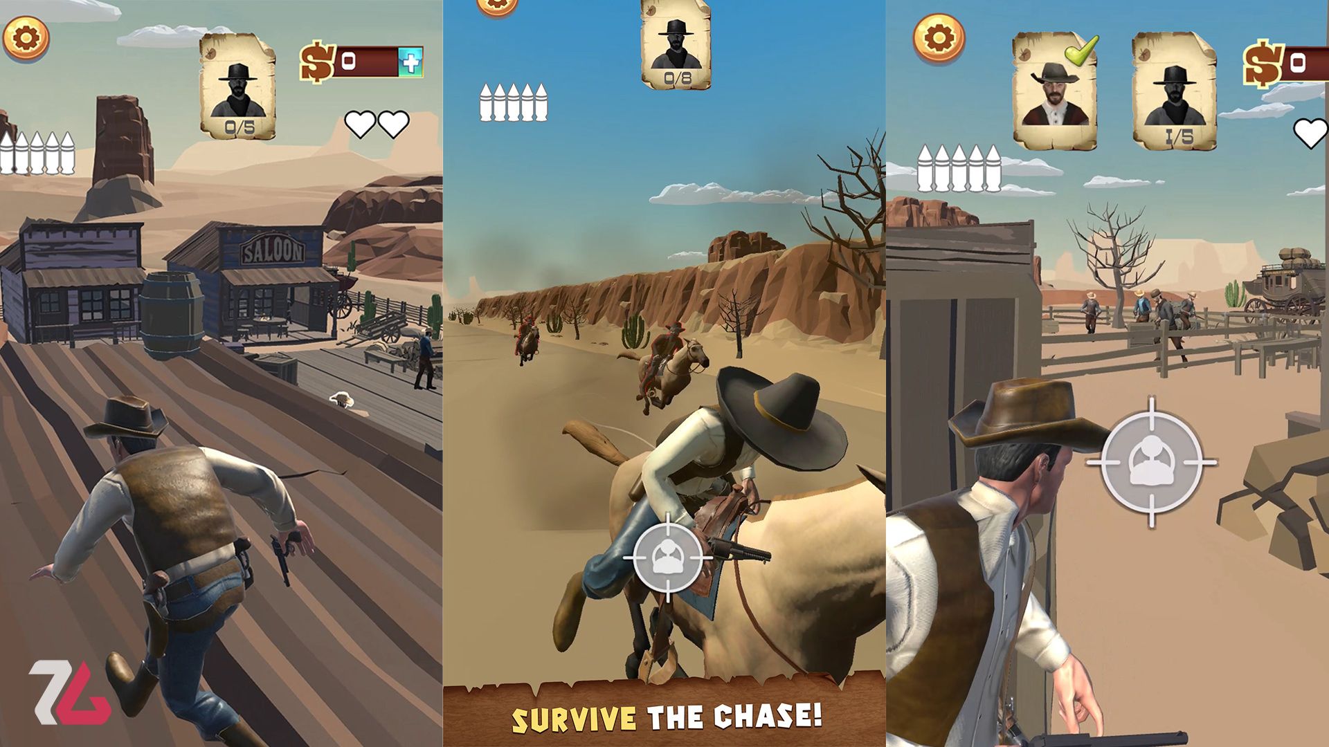 بازی موبایل Wild West Cowboy Redemption