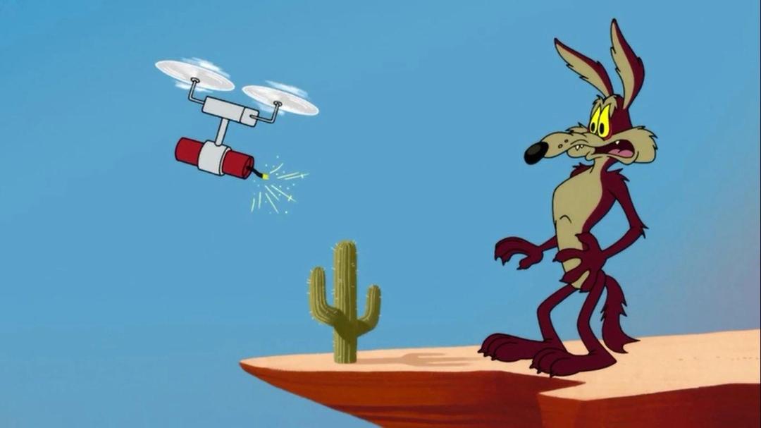 Wile_E_shocked_by_TNT_drone