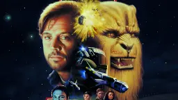 طرح اصلی جلد بازی وینگ کامندر ۳ (Wing Commander 3) شامل چهره مارک همیل (Mark Hamill) و موجود بیگانه