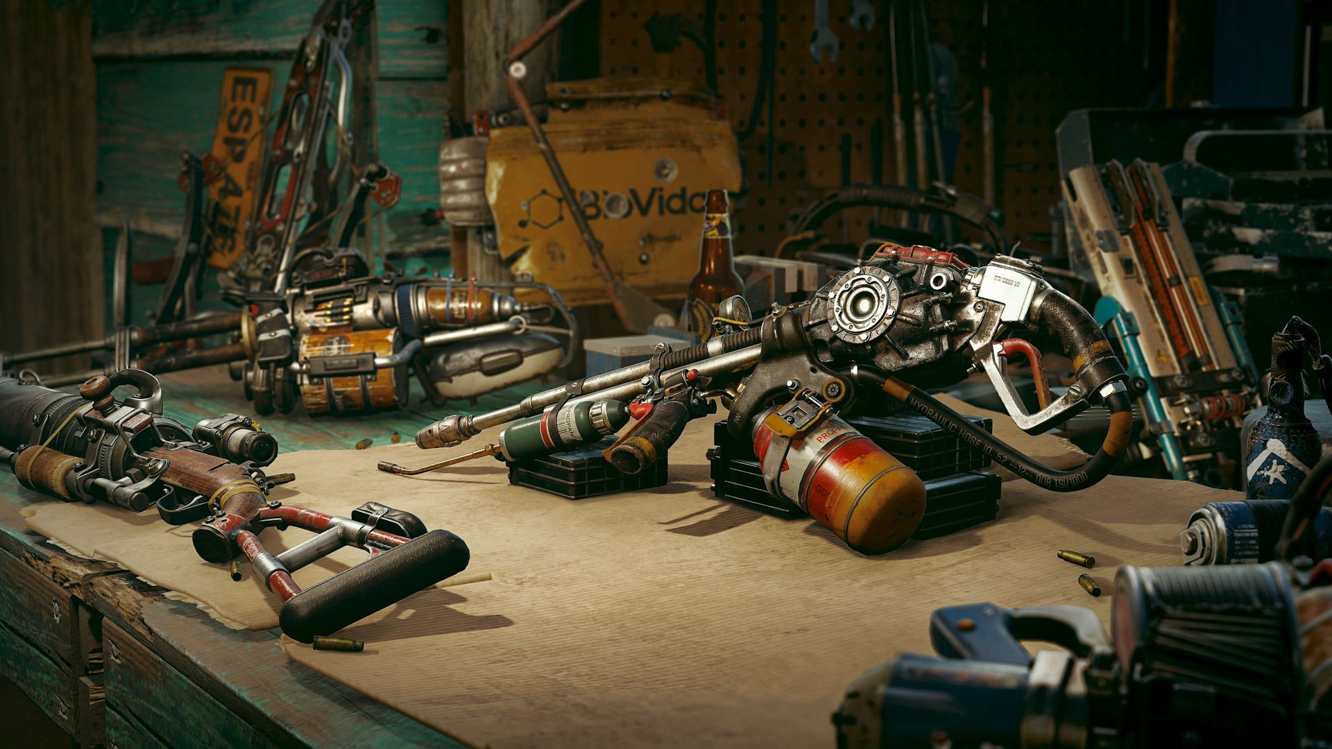 میز کار ساخت اسلحه در بازی Far Cry 6