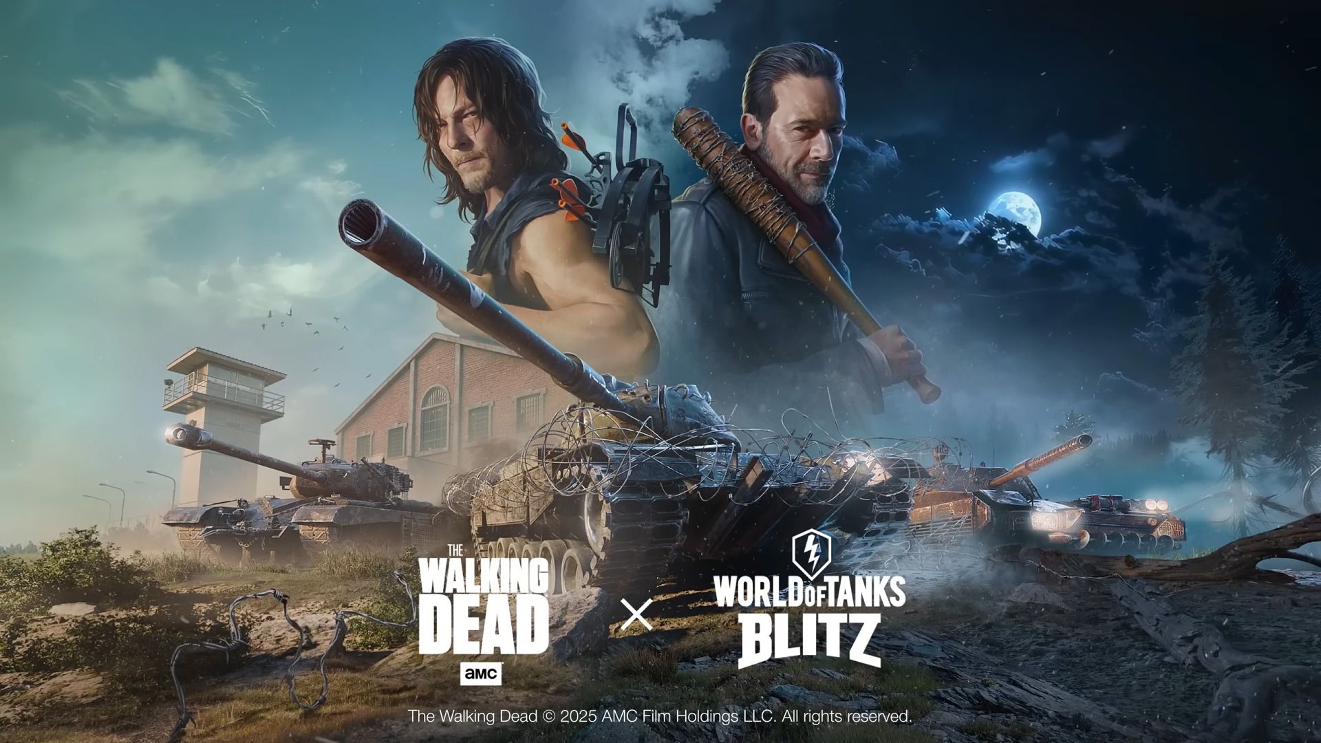 کراس‌اور بازی World of Tanks Blitz با سریال مردگان متحرک