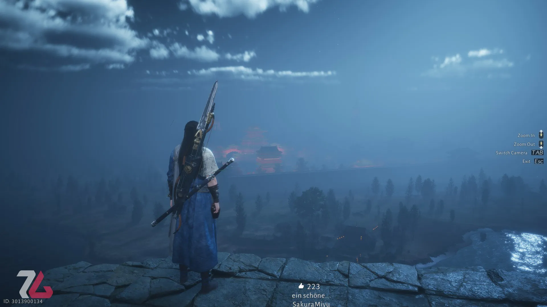 منظره‌ای زیبا در بازی Where Winds Meet