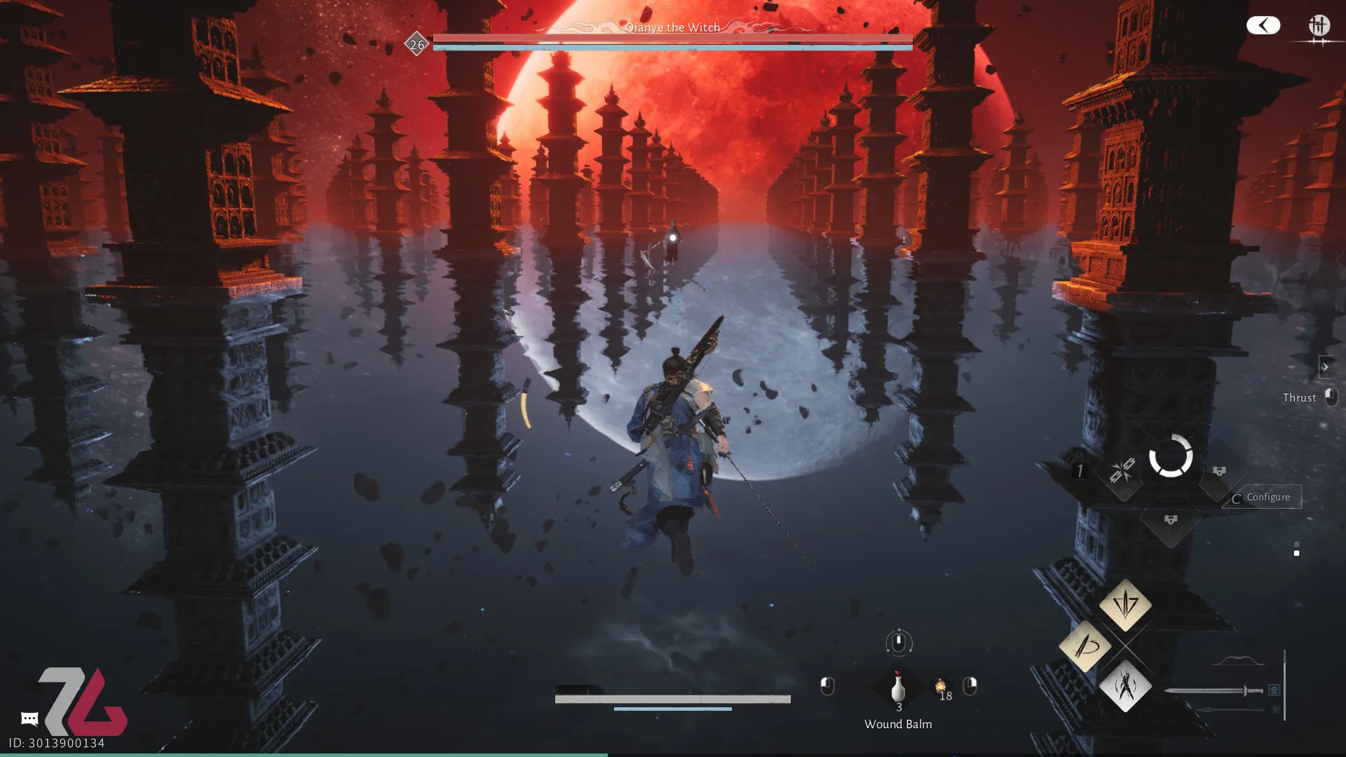 باس‌فایت در محیطی خیره‌کننده در بازی Where Winds Meet