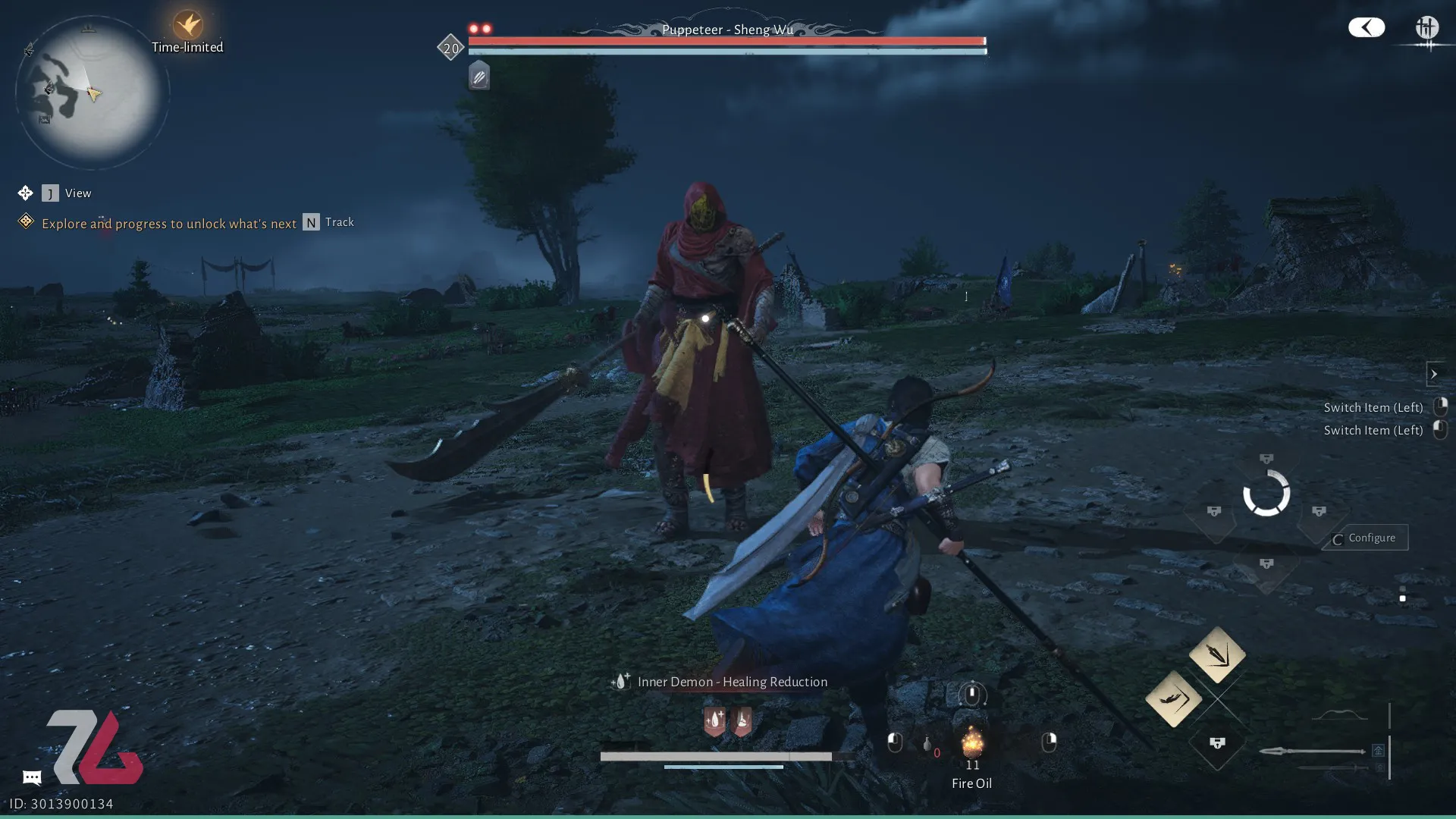 نبرد با غول عروسک‌گردان در بازی Where Winds Meet