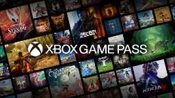 لوگوی ایکس باکس گیم پس (ایکس باکس Game Pass) روی پس‌زمینه‌ای از کاور بازی‌ها