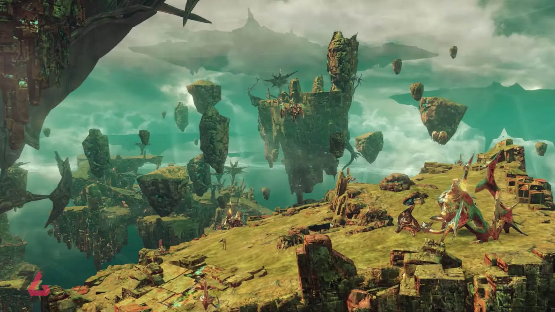 نمایی از بازی xenoblade x