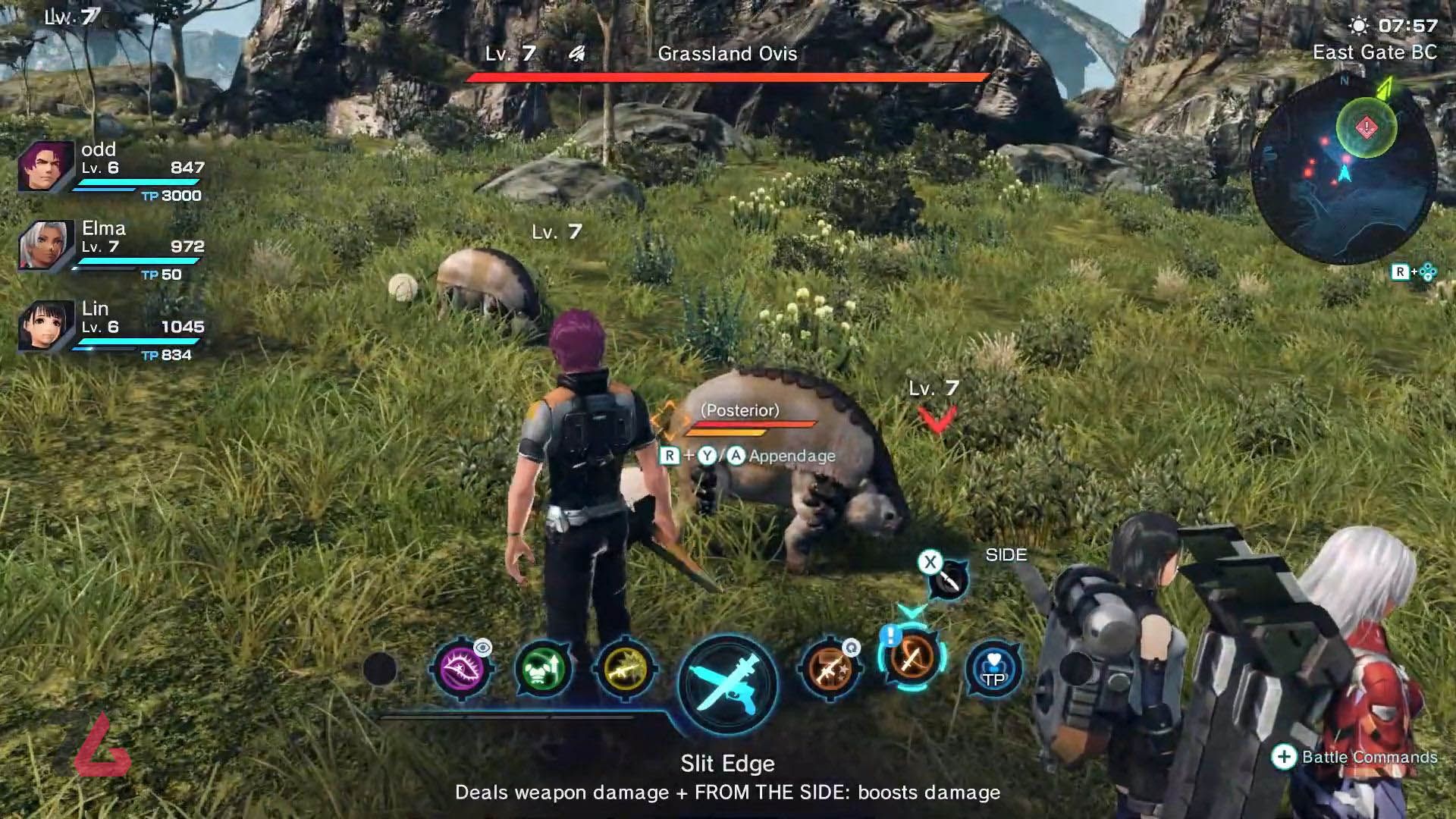 مبارزه در  xenoblade x
