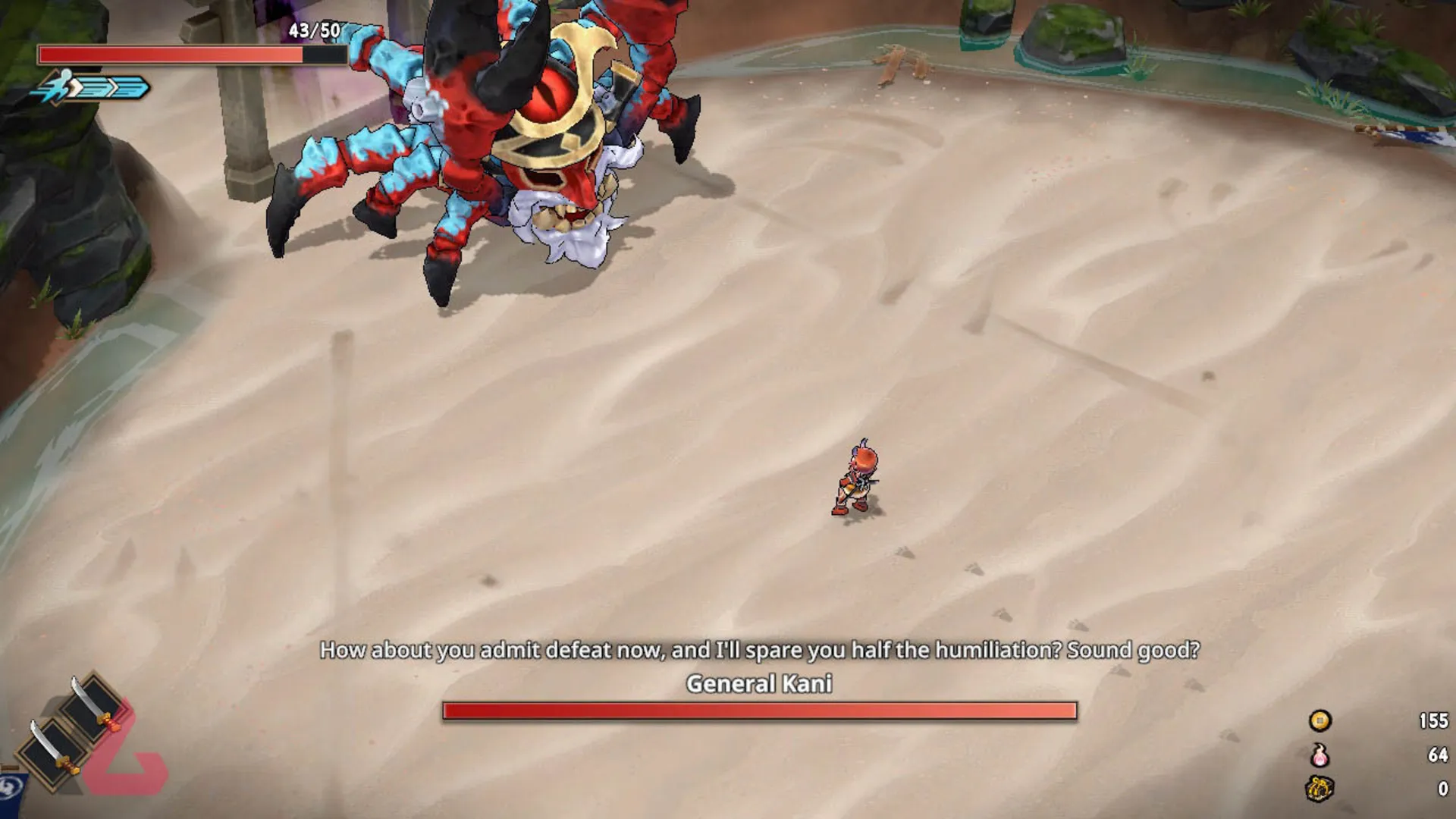 نبرد با خرچنگ در بازی Yasha Legends Of Demon Blade