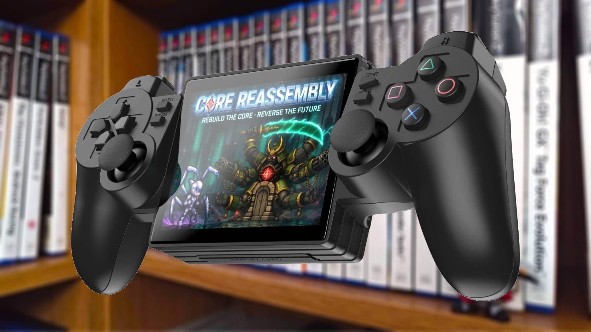 کنسول دستی رترو Yoniq Portal با طراحی مشابه پلی‌استیشن ۲ (PlayStation 2)