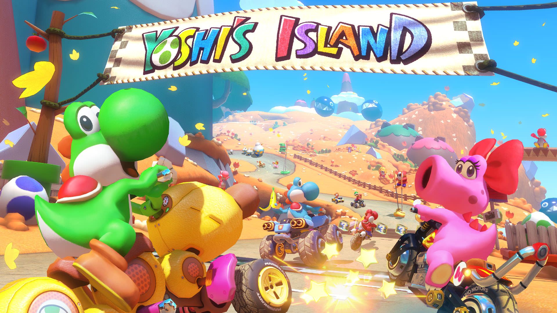 جزیره یوشی‌ها (Yoshi's Island) در بازی Mario Kart 8 Deluxe