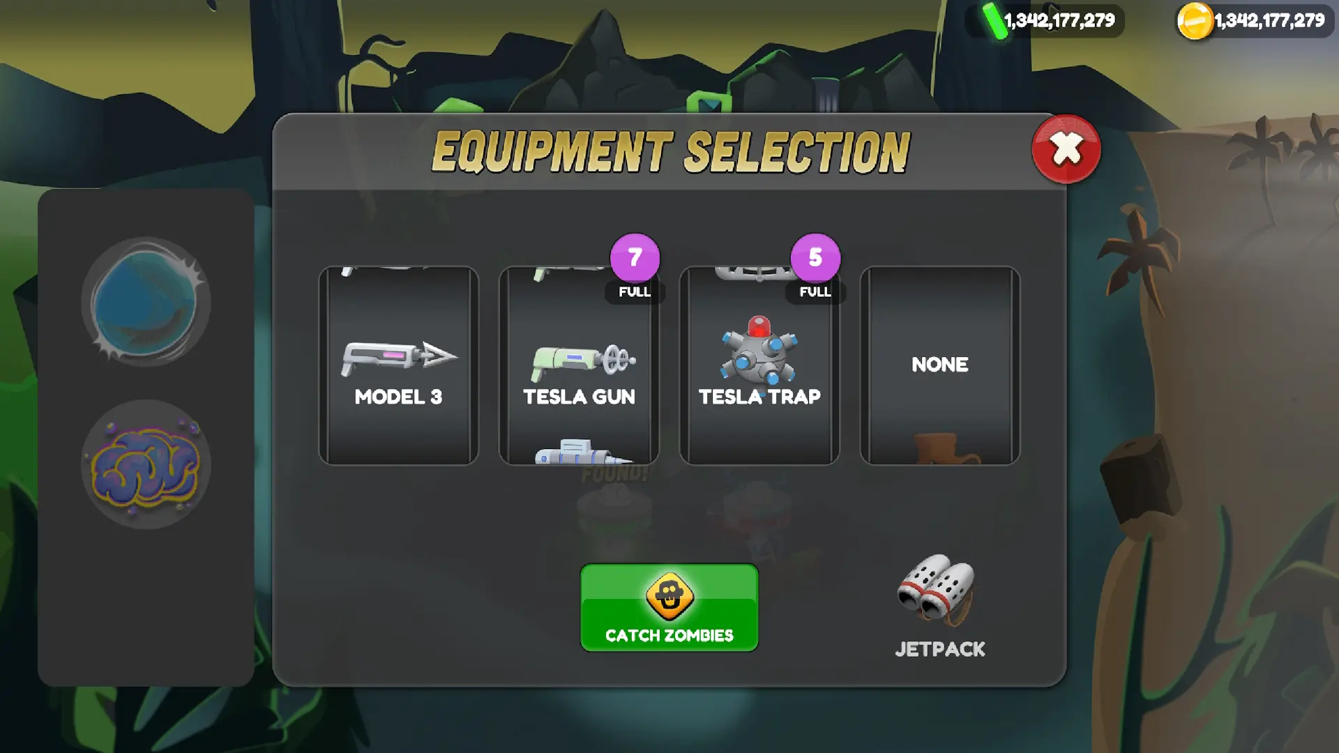 انتخاب اسلحه و تجهیزات در بازی Zombie Catchers