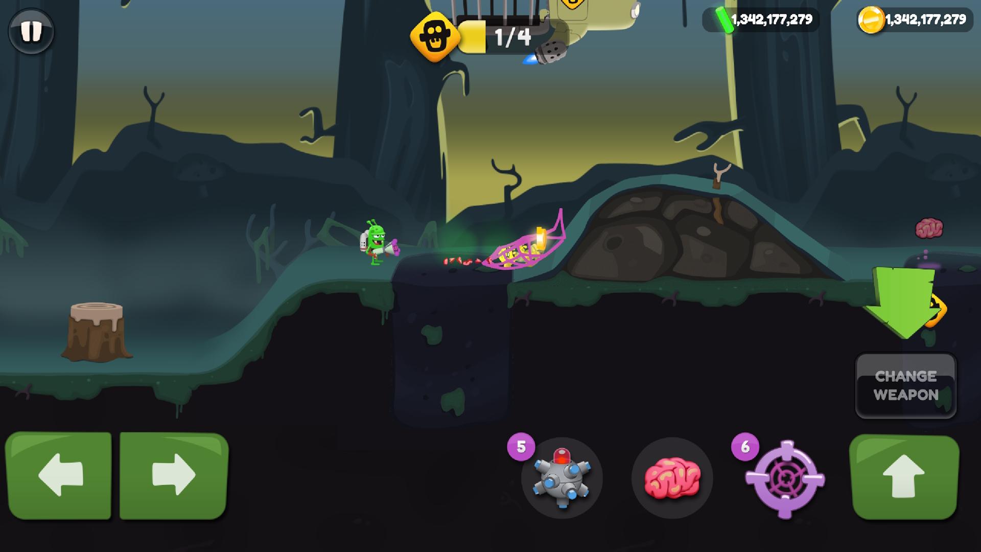 گرفتن زامبی‌ها در بازی Zombie Catchers