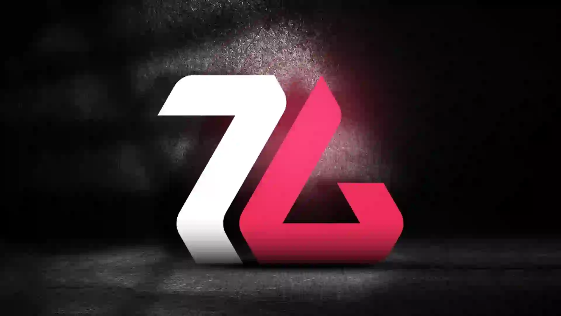 لوگوی زومجی در پس زمینه مشکی