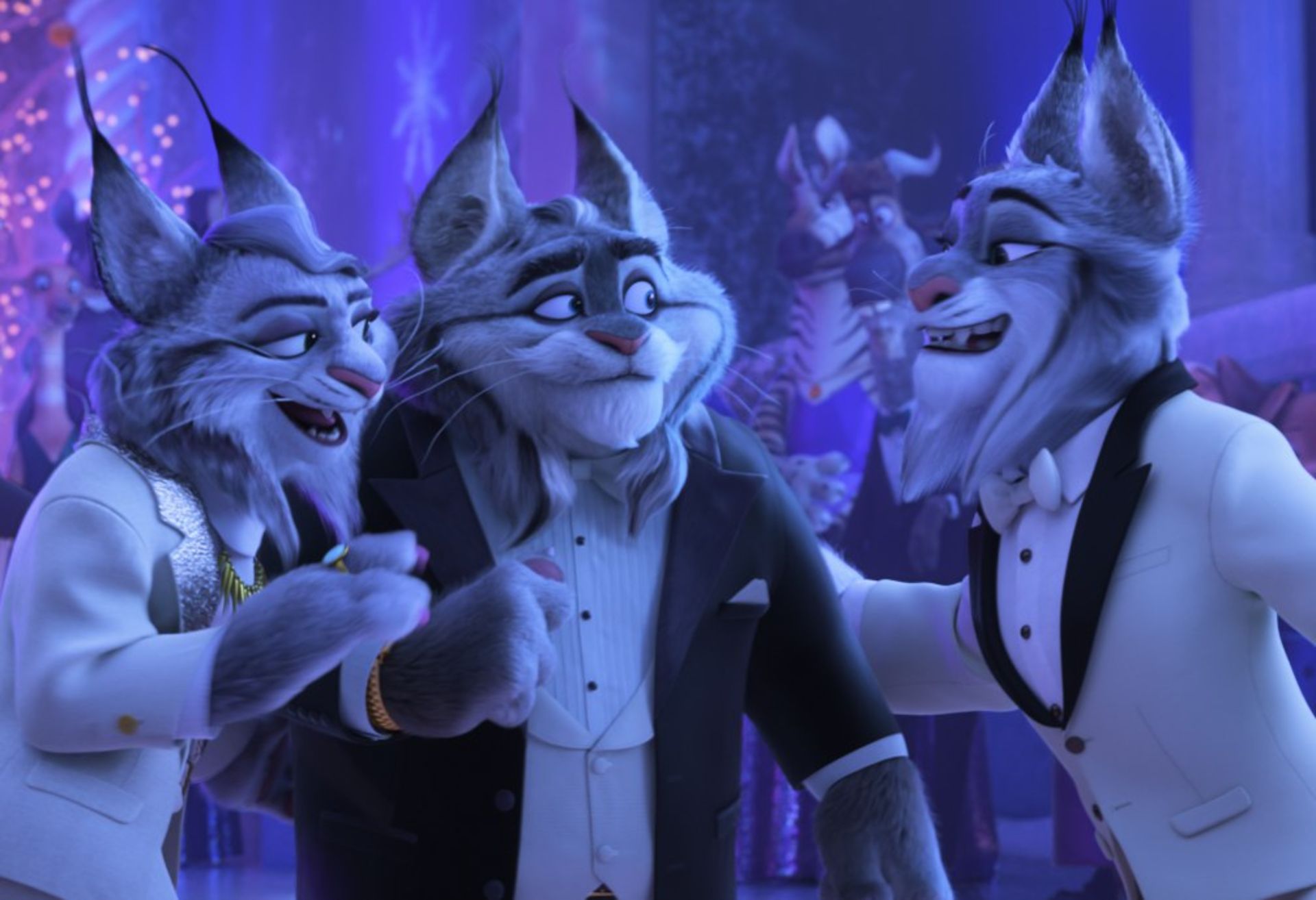 اعضای خانواده لینکسلی در انیمیشن Zootopia 2