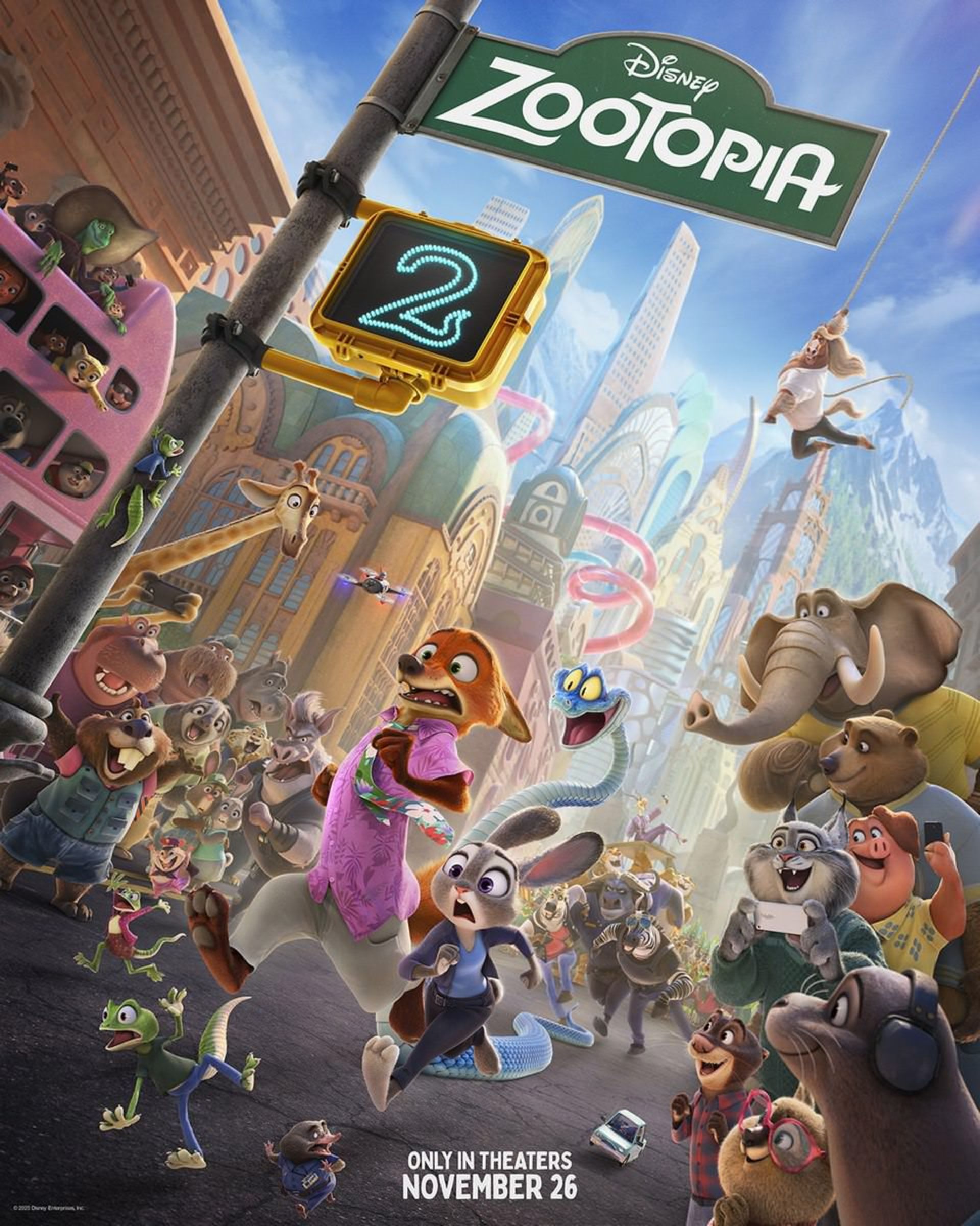 پوستر جدید انیمیشن Zootopia 2