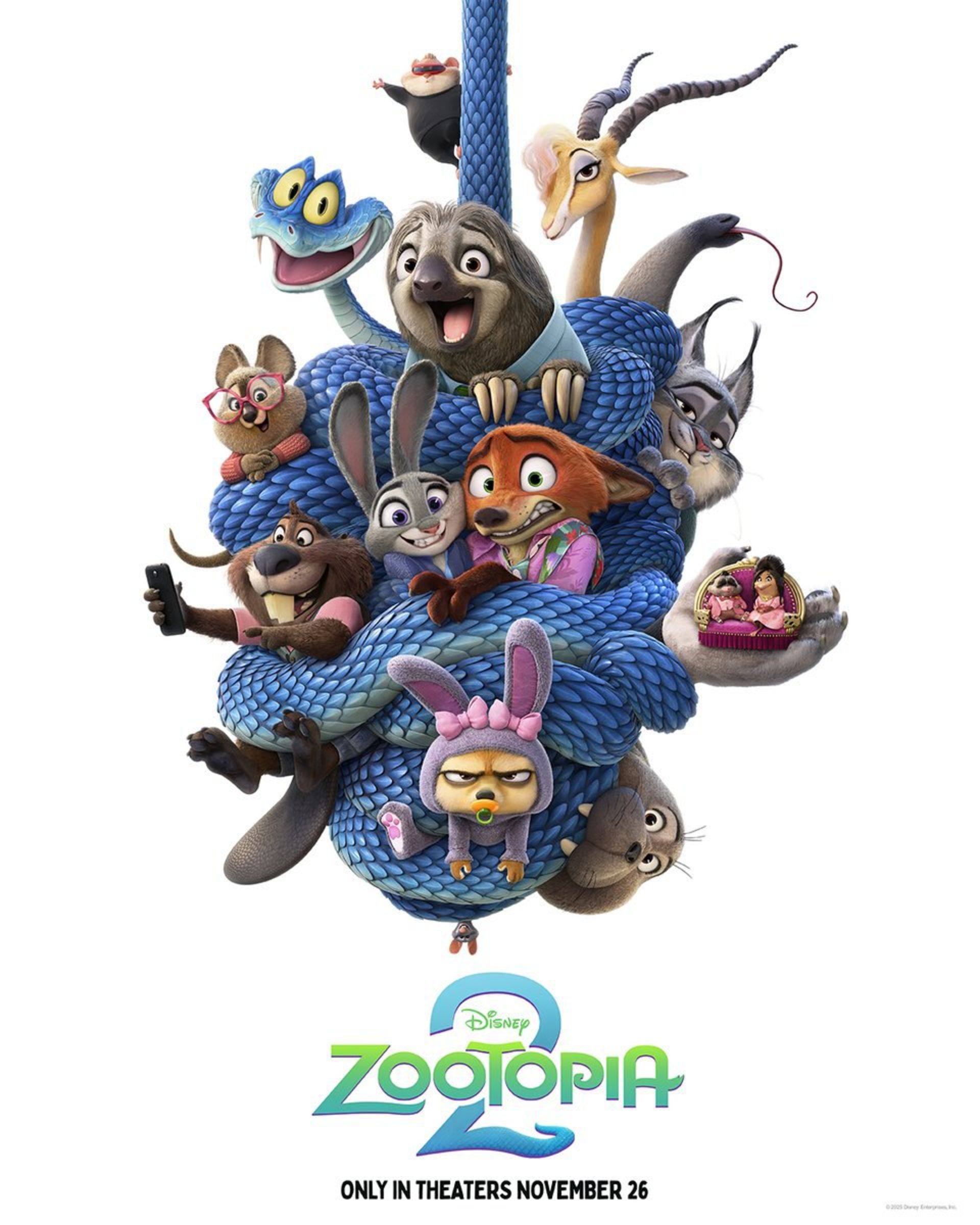 پوستر جدید انیمیشن Zootopia 2